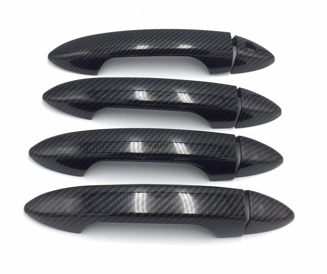 

Наклейка-накладка на ручку двери Accord 9-го поколения, модель 14-16, декоративная, из углеродного волокна, электрогальваническое покрытие, глянцевый черный Smart Carbon Fiber