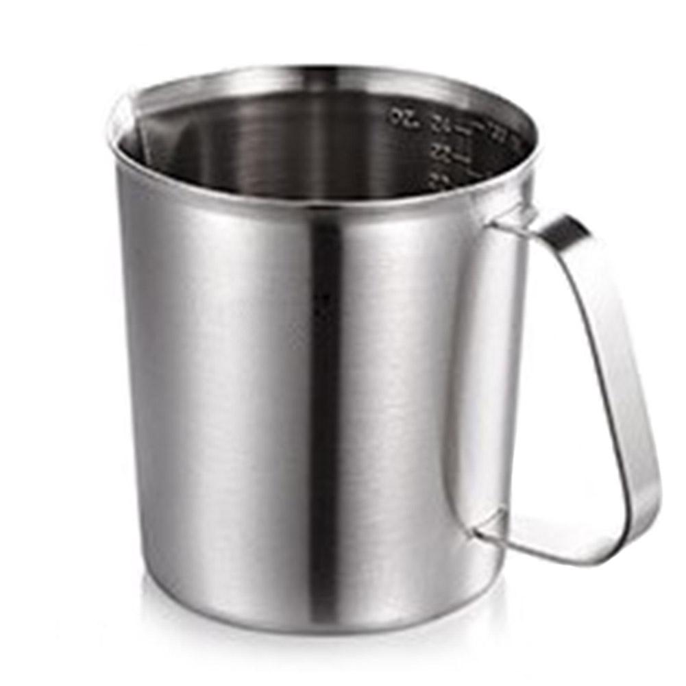 Förtjockad 304 Rostfritt Stål Mätkopp Med Skala 2000ML 1000ML 500ML Stor Kapacitet Kök Praktisk Mätkopp