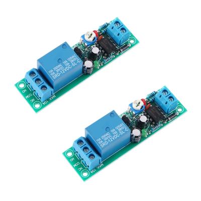 Easy Wiring Adjustable Time Delay Relaying Module 5V/12V Control Voltages Monostable Operation Up To 60Second Ranges