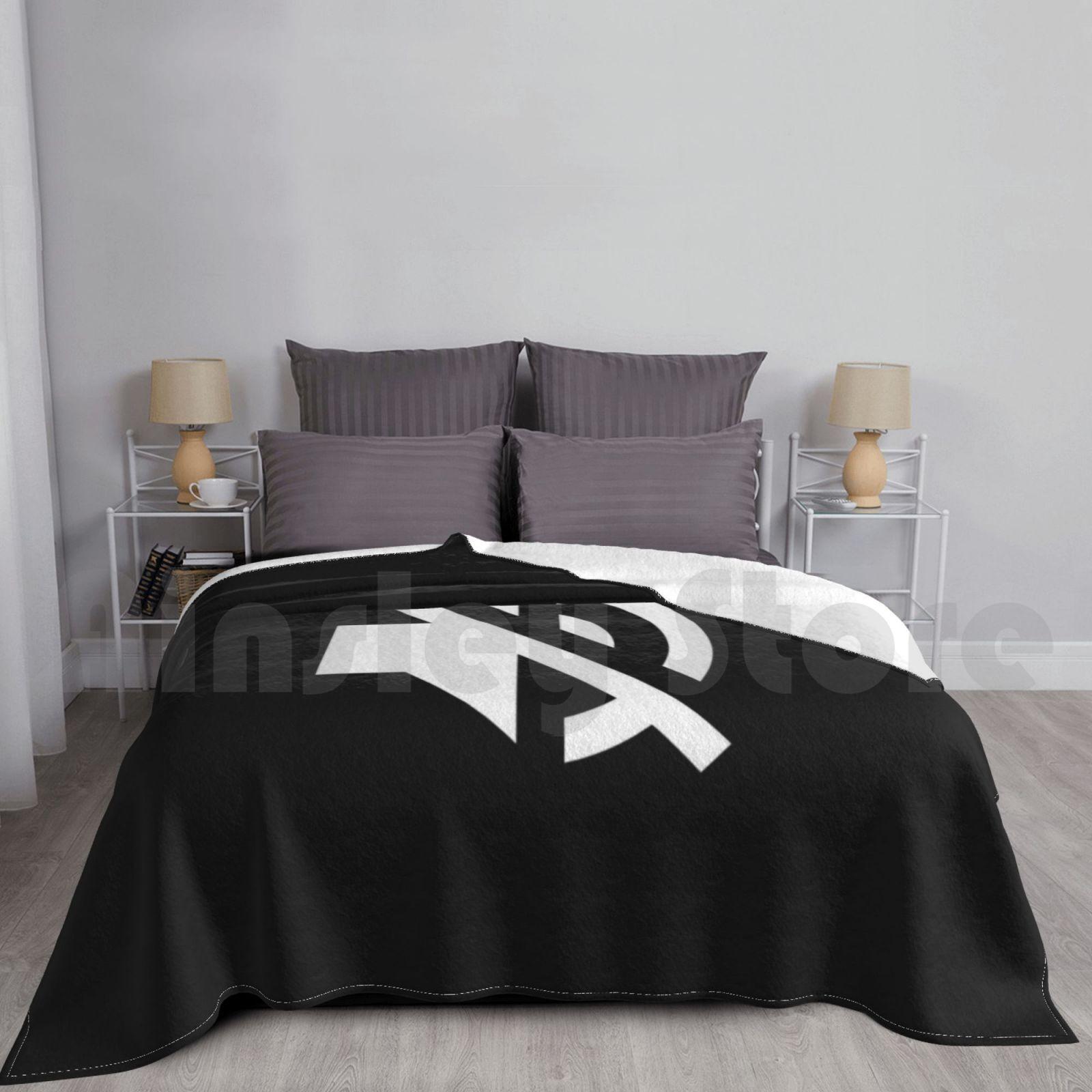 Blanket Mute Symbol Sound Off Mute 1885 No Volume Volume Trending Trendy Logo Funny Face Deaf Size: 75*100cm, Weight: 230 GSM