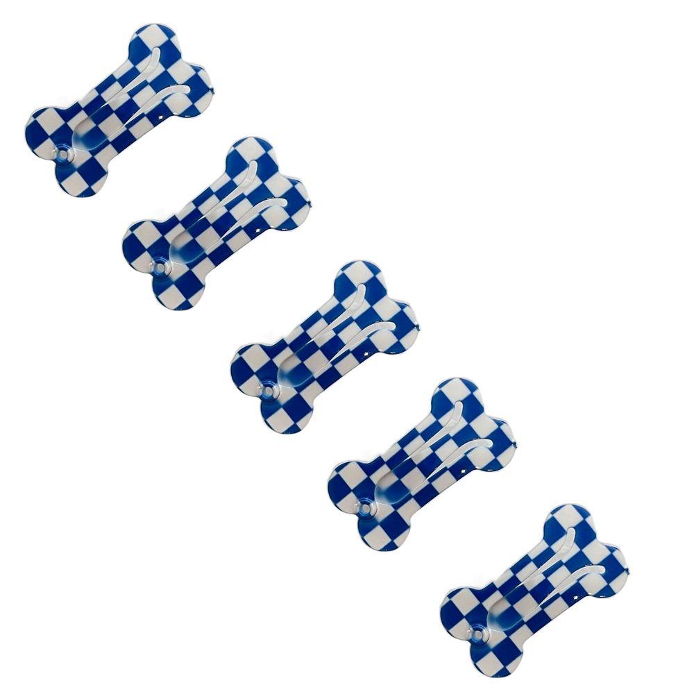 

Accessories Grid, Stripe Pattern Dog Hair Clip Cat Grooming Supplies Pet Hairpin Snap Hair Clips blue grids