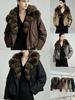 Women's Winter Fox Fur Collar Down Jacket - Stylish, Loose, and Warm Fur Coat