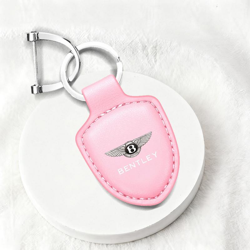 Leather Car Colorful  Keychain Ring Decoration Gifts for New Bentley Flying Spur Continental GT Bentayga Mulsanne Accessories