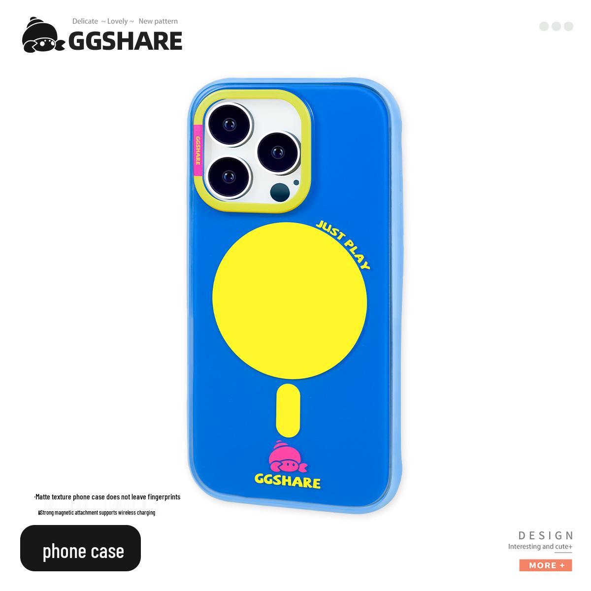 

Hermit Crab Art Color Block iPhone 17 Case with Magnetic Stand, Dopamine Drop-proof iPhone 14 Pro