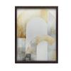 Art Deco Elegance: Gold and Silver Abstraction Elegance Art Deco: Gold And Silver Abstraction, 30X40 Cm, White Wooden Frame, 230 Gsm Matte Paper