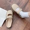 Lazy evening breeze~! Soft stepping on shit Mary Jane sandals women's summer ins wear breathable bag head cool slippers