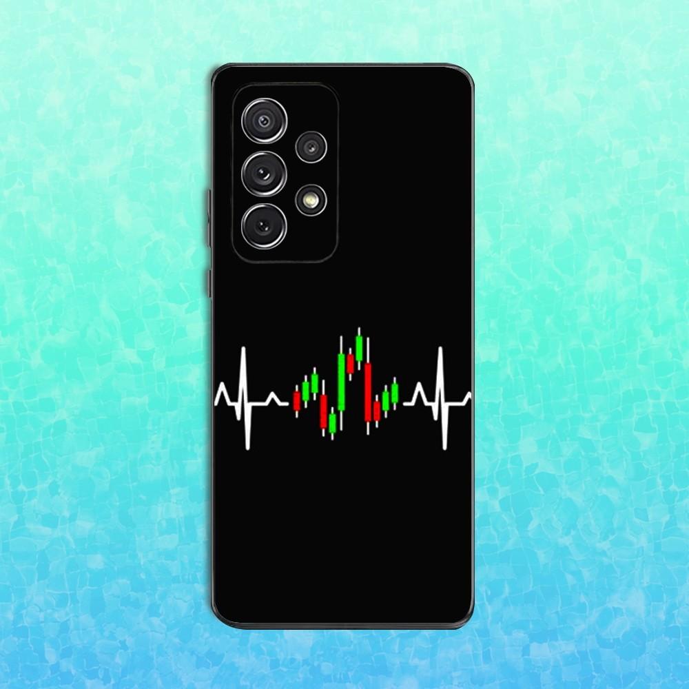 Day Trading Trader Phone Case For Samsung S25,S24,S23,S22,S21,S20,S10,Ultra,Plus,Lite,FE,Soft Silicone Black Cover