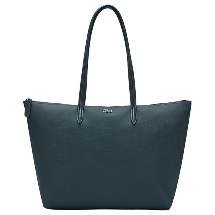Lacoste Simple Versatile Brand Logo Tote Bag Shopping Bag PVC Shoulder Bag Large Women tote bags Multicolor NF1888PM Khaki