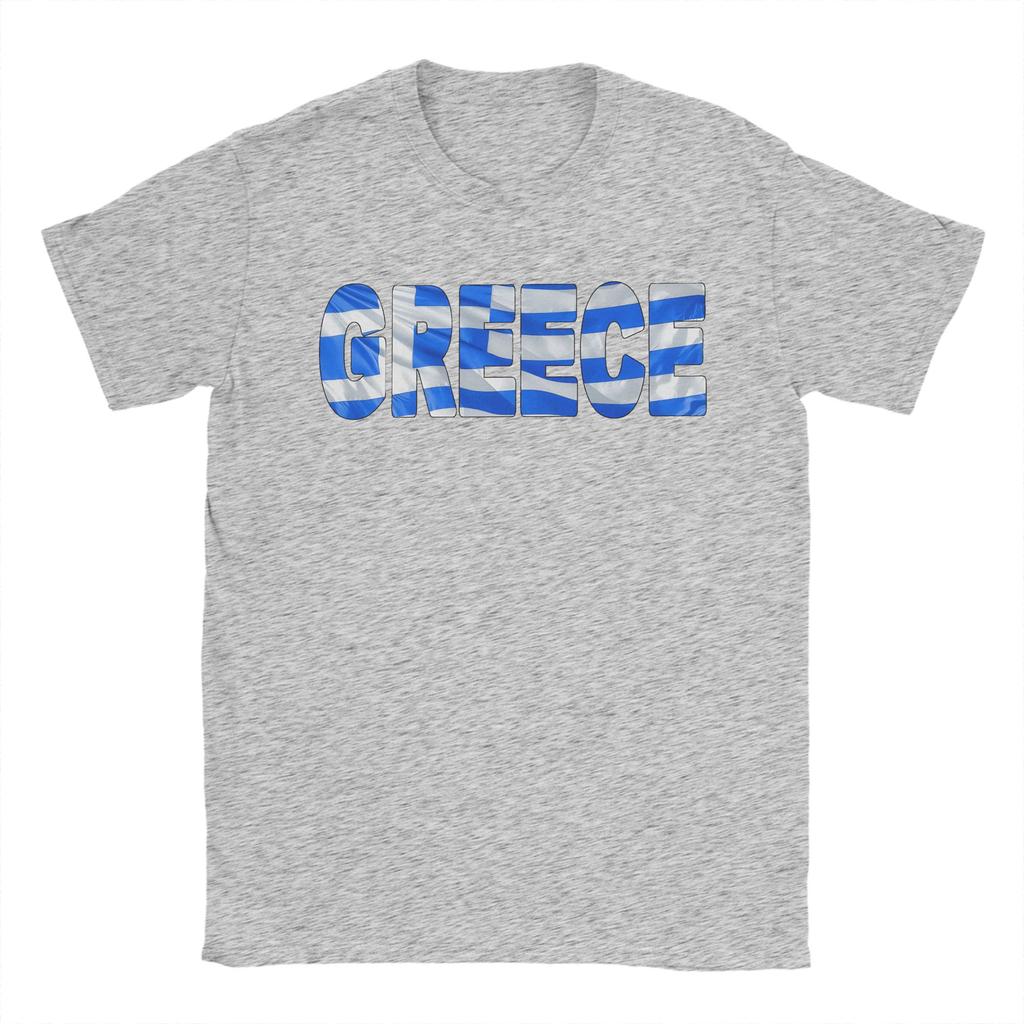 Men TShirts Greece Flag  Funny 100 Cotton Tee Shirt Short Sleeve  T Shirt Round Neck Clothing 4XL 5XL 6XL