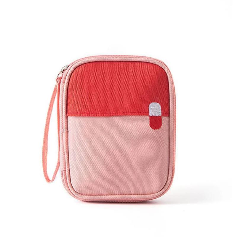 Portable Medicine Bag Cute First Aid Kit Emergency Kits Organizer Outdoor Household Medicine Pill Storage Bag Travel