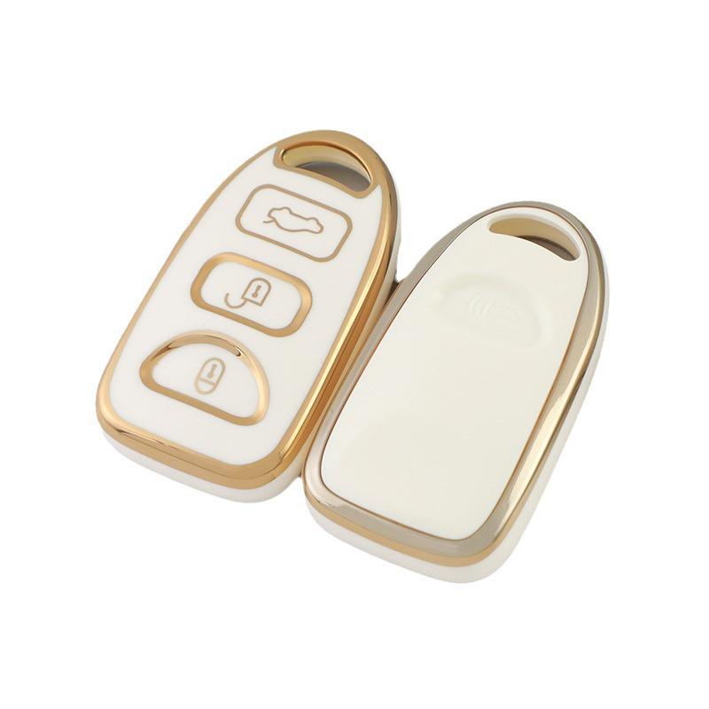 Gold Edged Car Key Case for New Kia Models