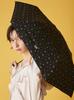folding parasol dot floral RWGG261547 BLK F [FURFUR] FURFUR×PROTECT U All-weather (polka pattern/small pattern) Women's