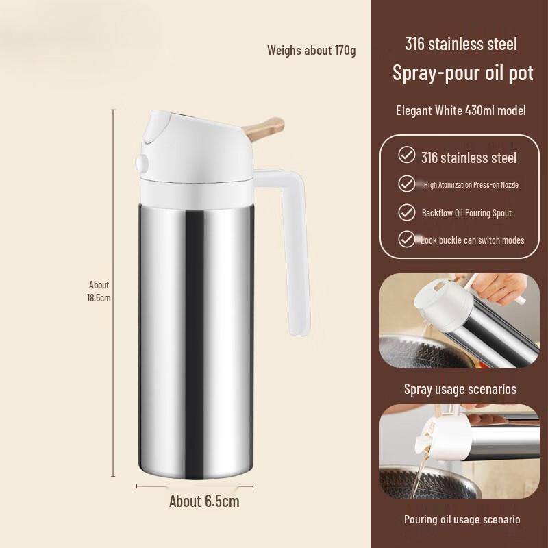 

304 Stainless Steel Dual-Use Oil Dispenser
