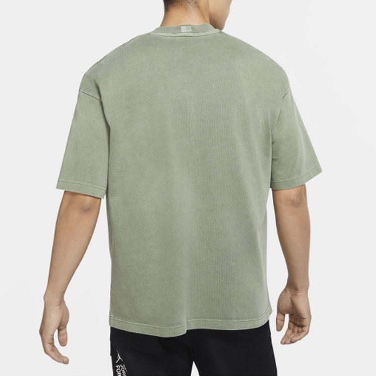Jordan Drop Shoulder Sleeve T Shirt Men's Spiral Sage Grass CK9187-319