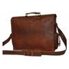 Herren Vintage Braun Leder Sling Messenger Schulter Laptop Tasche Aktentasche Umhängetasche