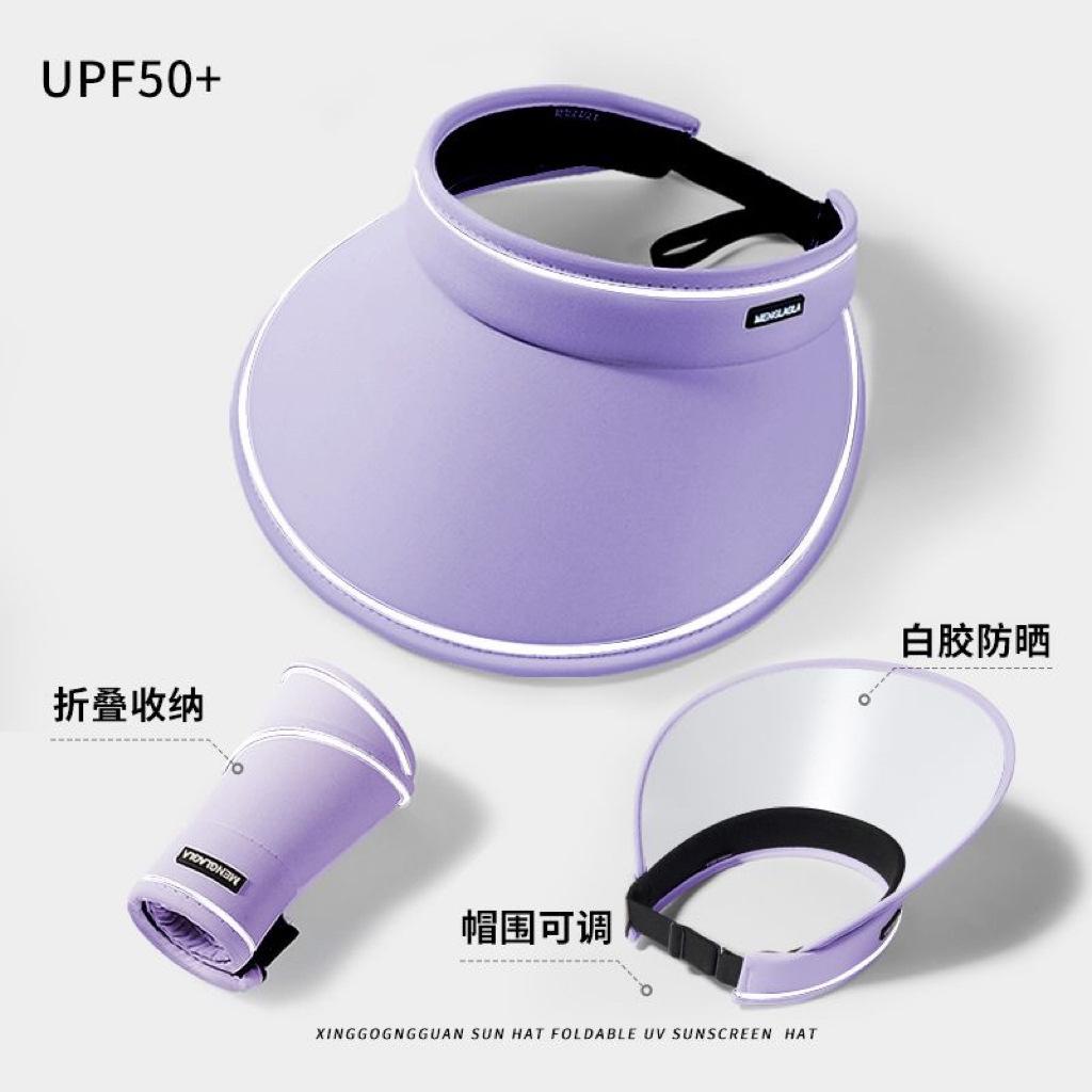 Sommar solskyddshatt med brett brätte dam UV-skydd solhatt med öppen topp cykling ansiktsskydd solhatt