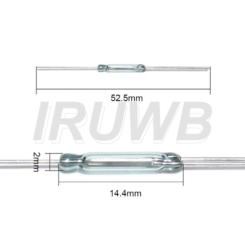 10PCS Reed Switch 3Pin Magnetic Switch 2.5*14mm Normally Open Normally Closed Conversion 2.5X14MM NO NC Conversion for Sensors