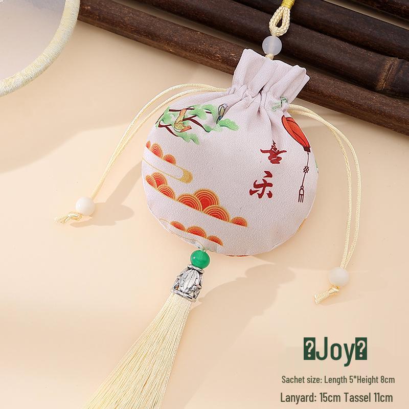 Китайский Фестиваль лодок-драконов Саше - Счастливый Подвеска-Украшение в стиле Ханьфу Empty Bag (9*8cm)