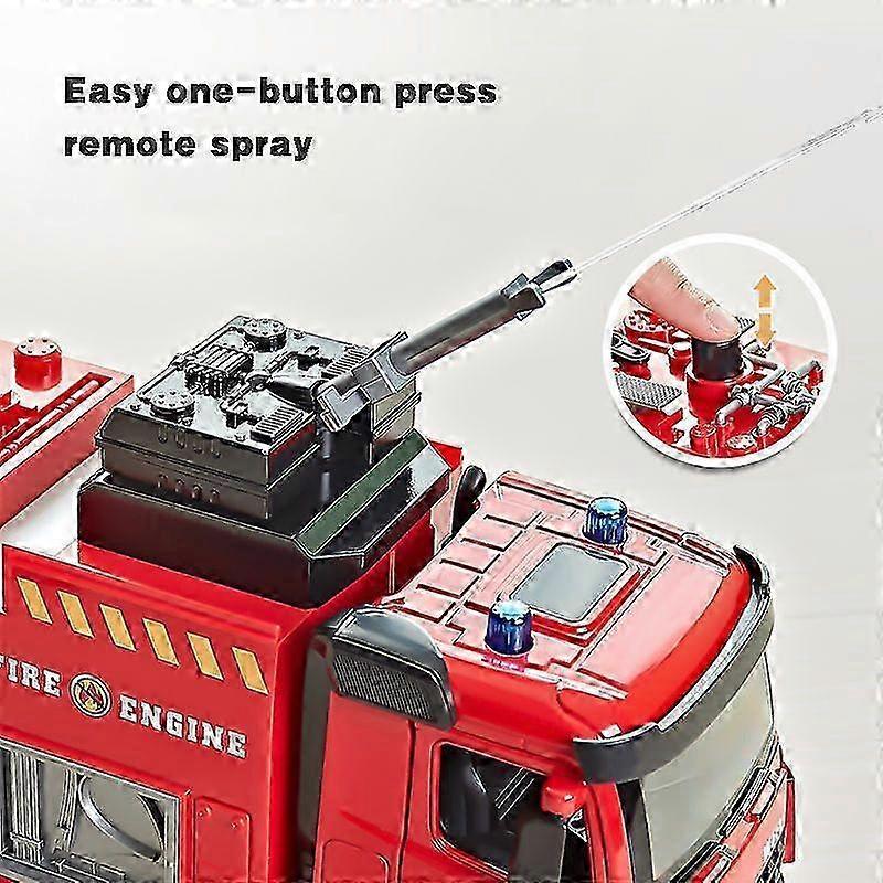 Alloy Fire Truck Model Toy with Simulation Sound for Boys 30cm