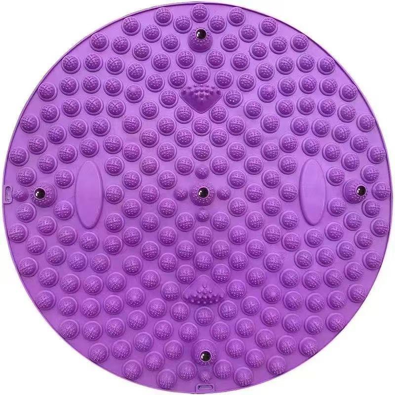 Round Acupressure Mat: Indoor Jogging, Foot Massage & Magnetic Stone Therapy