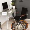 1pc Office Carpet Chair Mats Halloween Ghost Stained Glass Perfect for Decorating Office Chairs, Living Rooms, Or Bedrooms.YDT037