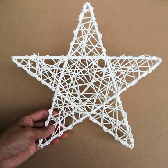 Rattan Vine DIY Steaua Coroană Ghirlanda Petrecere Pom de Crăciun Ornament pentru fereastră