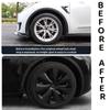 19Inch Wheel Hubcap for TESLA Model Y 2019-2024 4PCS Performance Replacement Hub Cap Automobile Wheel Full Rim Cover Accessories