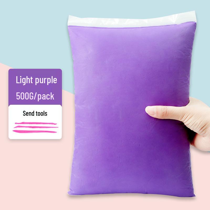500g White Clay Play Dough for Children - DIY Craft Material for Kindergarten