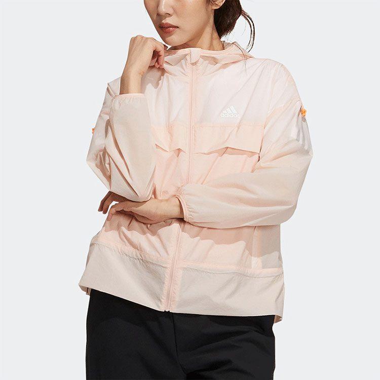Adidas Jackets Women's Pink Hooded Moderate Other GP0672