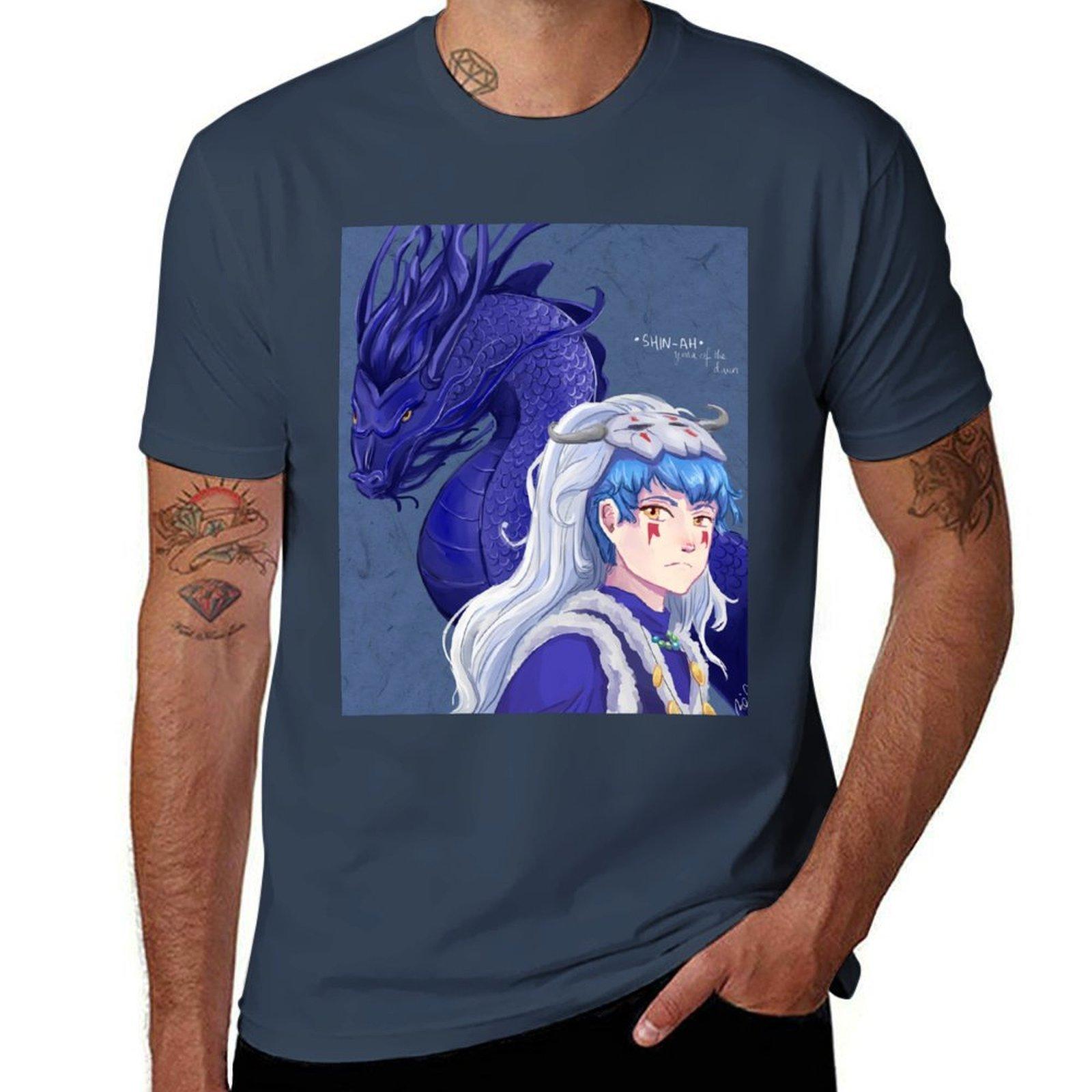 Шин-а - Рассвет Йоны Футболка графические футболки для мужчин футболки с принтами смешные футболки мужчина Футболка S