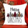 I Love Santa Claus Printed Pillowcase Christmas Sofa Cushion Cover Bed Pillowcase Room Cute Pillowcase Gift