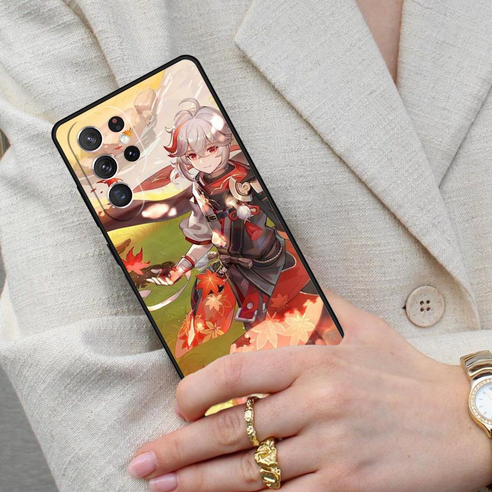 Genshin Impact Kaedehara Kazuha PATTERN Cell Phone Case for Samsung Galaxy S26 Ultra S25 S24 S23 S22 S21 S20 Note10 Cover