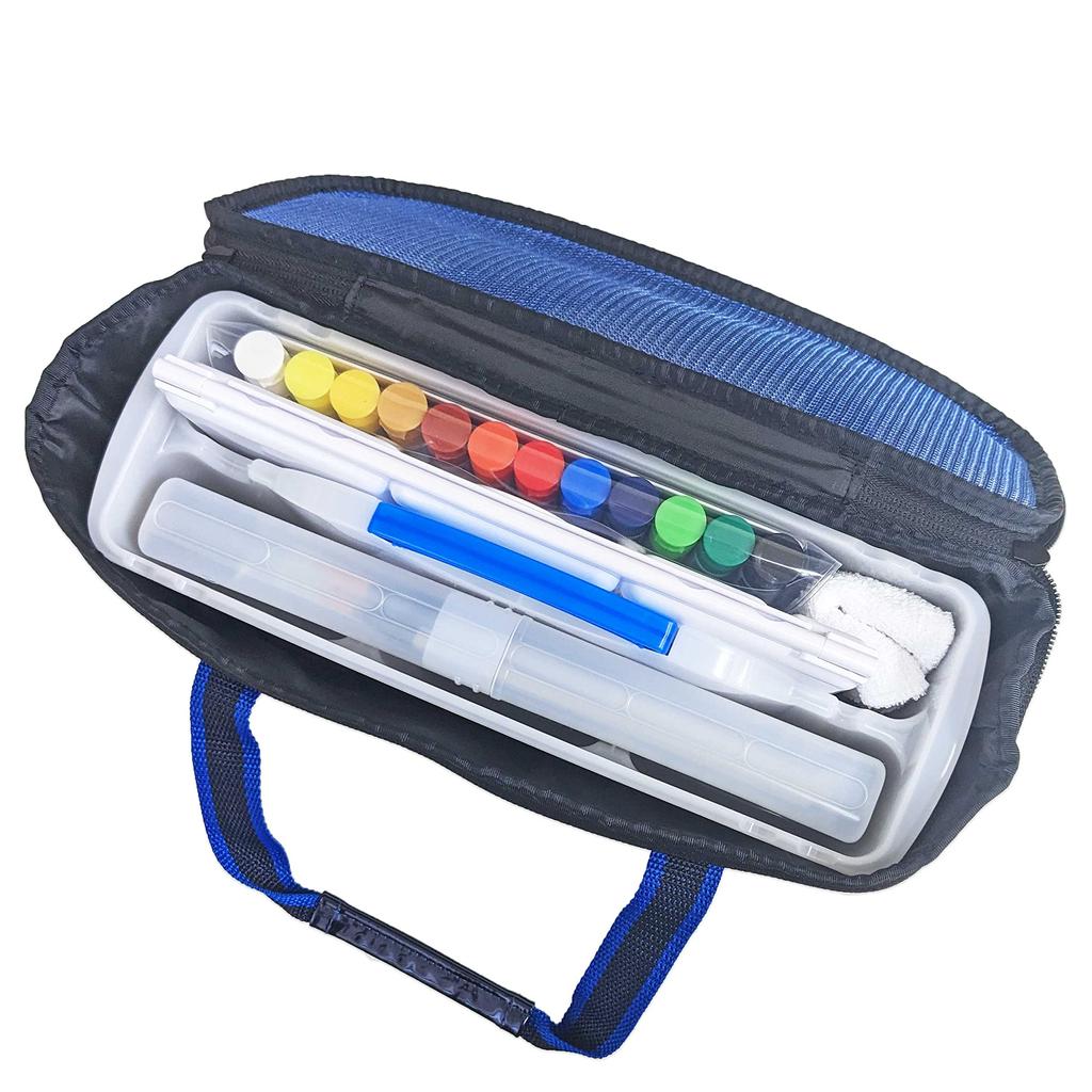 Ecole Teaching Materials (Ecolekyouzai) Paint Set (Pocket Blue 12PF Elementary School Paints Watercolor Combined Use Elementary School Art Supplies