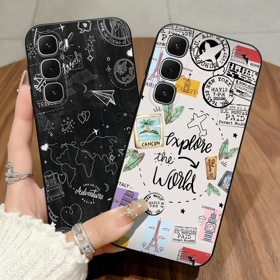 Creative Phone Case For infinix Hot 60 50 Pro Plus 60i 50i 40i 30i 20i 20S Hot 20 30 4G 5G 20Play 30Play Soft Matte Back Covers