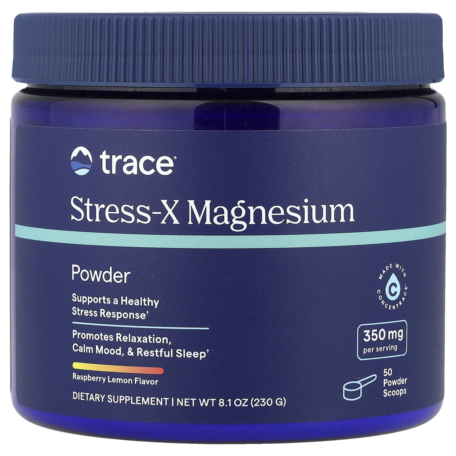 

Stress-X Magnesium Powder, Raspberry Lemon Flavor, 230G(8.1Oz)