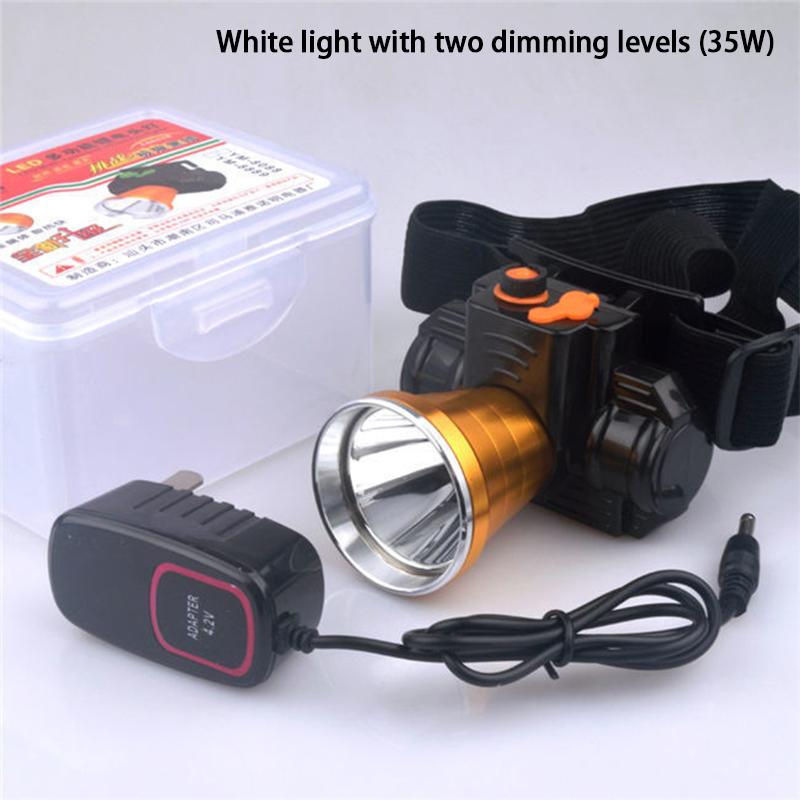 Wysokomocna wodoodporna latarka czołowa LED o dalekim zasięgu, ładowana przez USB, odpowiednia do biwakowania na świeżym powietrzu i noszenia