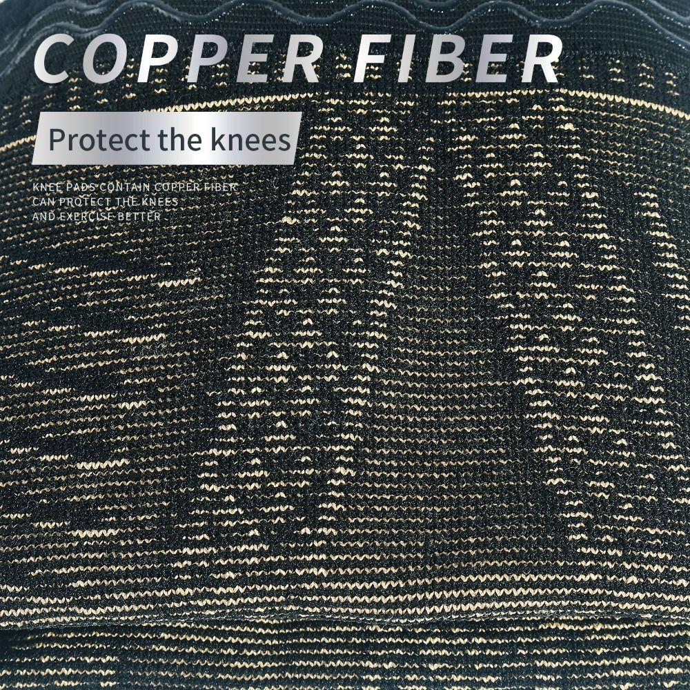 Breathable Running Knee Brace Fiber Badminton Knee Brace Patella Protect Band  Outdoor Sports
