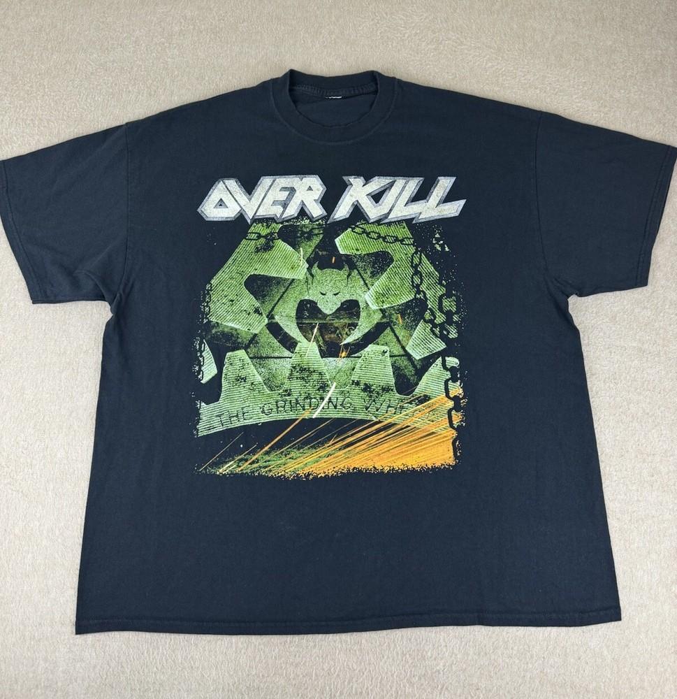 Overkill Metal Band XL Shirt The Grinding Wheel Metal Thrash Back Hit XXXXL