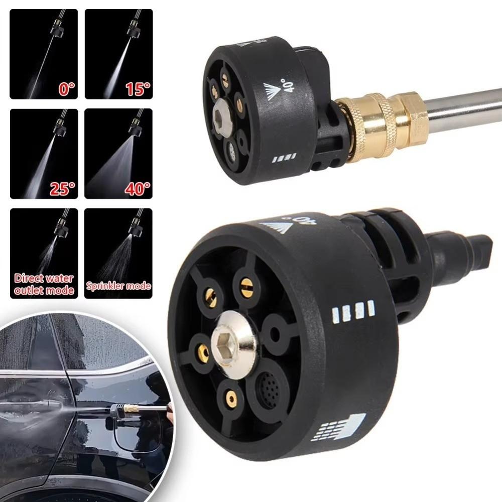 Multifunctional Change-Over Nozzle 6in1 Spray Head Portable Washer Nozzle Car Washing