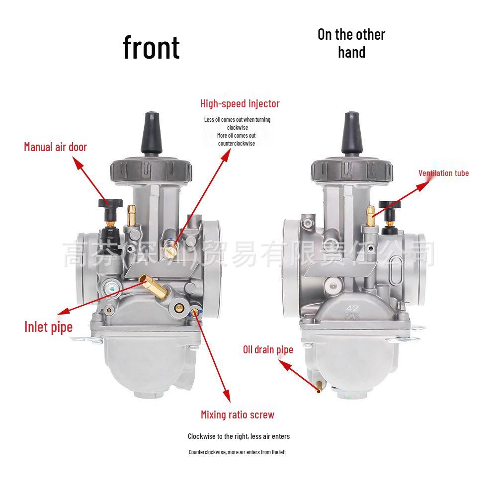 KEIHIN PWK Motorcycle Carburetor: 33/34/35/36/38/40/42mm for Large Displacement Engines