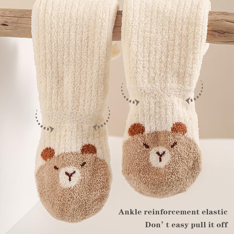 Winter Baby Stockings Warm Thick Baby Long Tube Socks Cute Cartoon Loose Cuff Newborn High Knee Socks
