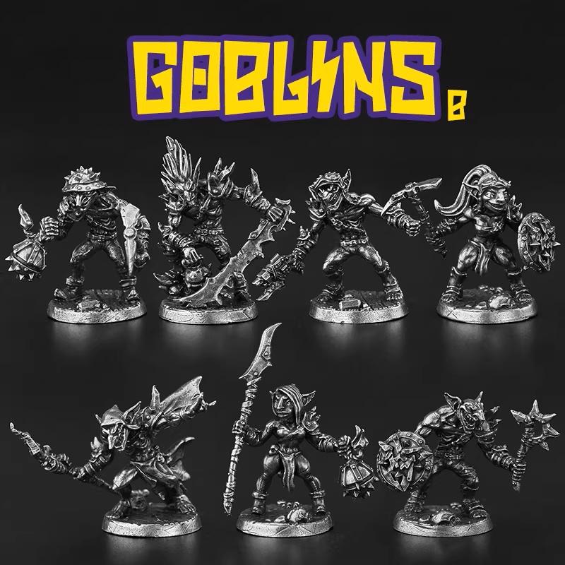 Ancient Goblin Warriors Soldier Model Action Figures Metal Toys Gifts Board Game Piece Desktop Car Interior Ornament Accessories