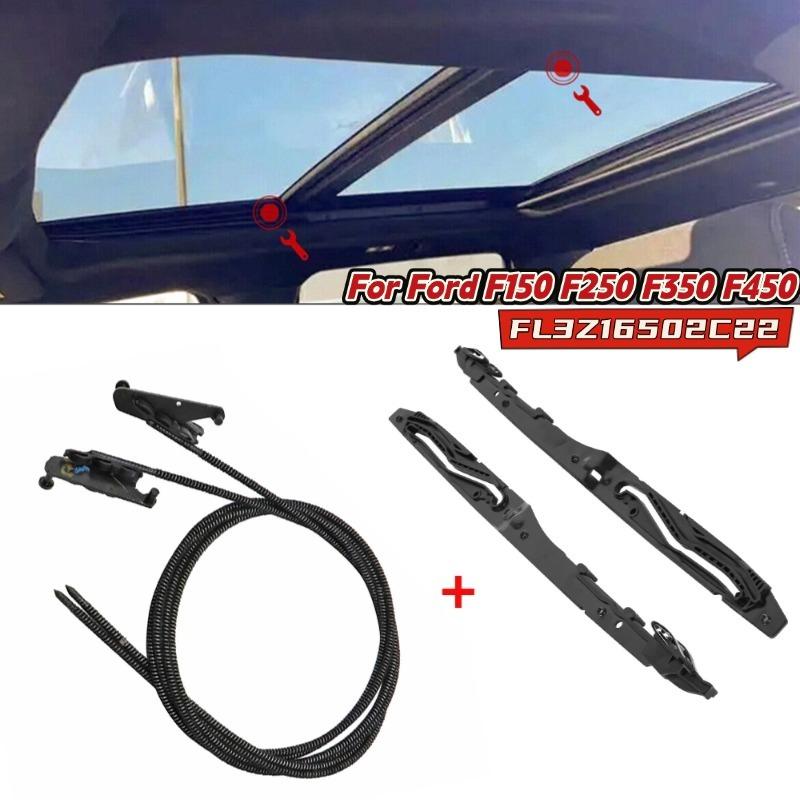 Convenient Sunroof Glass Cables+Track Assembly For Ford F150 15-20 For F250 F350 F450 17-19 Replacement Car Accessories