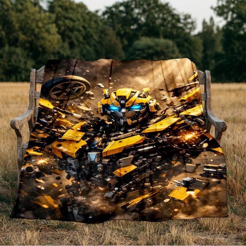 Trans-formers Blanket Flannel Throw for Sofa, Indoor, Camping, Living Room, Office, Chair, And Bed Soft Birthday Gift