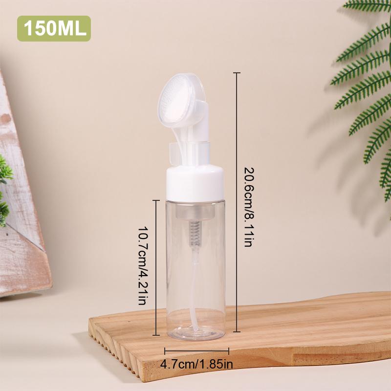 100/120/150/200/250Ml Empty Facial Cleanser Mousse Foam Gel Head Wash Brush Foam Bottle Pressure Type Cleansing Milk Foaming