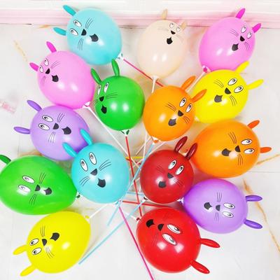 10pcs Inflatable Ball Cute Rabbit Latex Balloons 12 Inch Animal Balloons  Anniversary