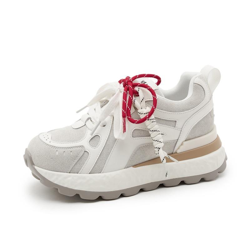 

2592 женские новые осенние повседневные спортивные туфли детская обувь универсальная 34 бежевый