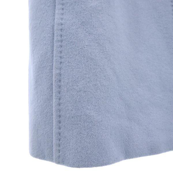 4℃ Angora Blend Stainless Collar Coat 36 Sky Blue Women Used