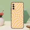 Check Orange Green Moss Twist For Samsung Galaxy A26 A54 A34 A14 A52 A32 A12 A13 A33 A53 A15 A16 A36 A56 A06 A35 A55 Case