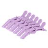 Pack Of 7 Neutral Alligator Double-Hinged Hair Clips For Women Hair Styling Professional Salon Use